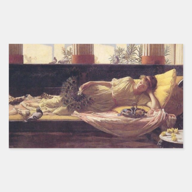 Süße des Nichts tun (Dolce far Niente) Rechteckiger Aufkleber (Vorderseite)