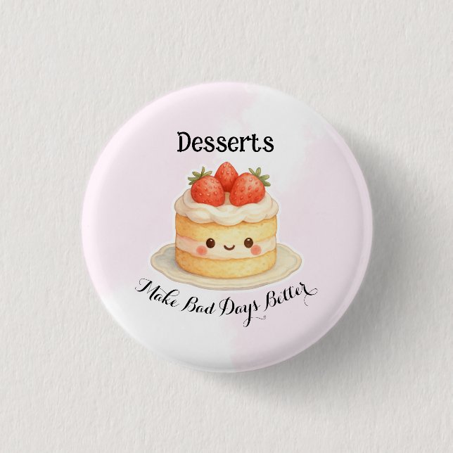 Süße Dessert-Button-Nadel Button (Vorderseite)
