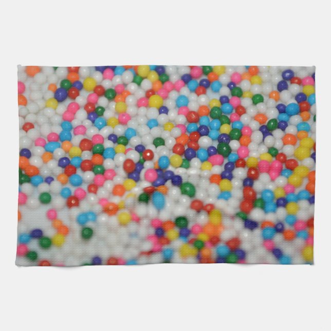 Süße Dessert Regenbogen Muster Torte Cupcake Kunst Küchentuch (Horizontal)