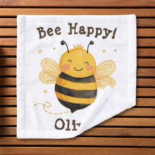 Süße dicke Hummel "Bee Happy" Waschlappen