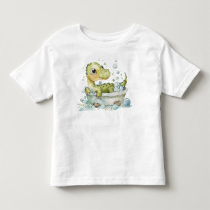Süße Dino-Badezeit Kleinkind T-shirt