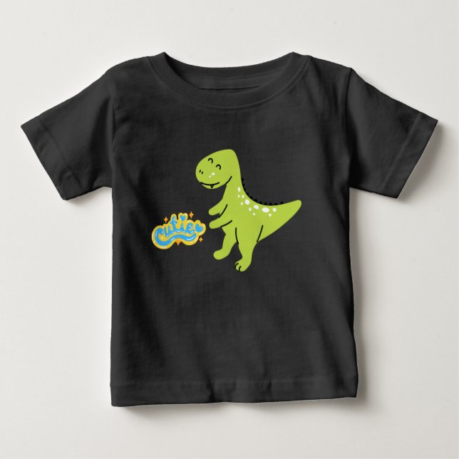 Süsse Dinosaur Baby T - Shirt (Vorderseite)