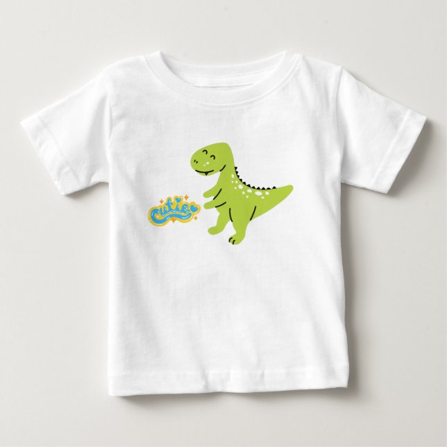 Süsse Dinosaur Baby T - Shirt (Vorderseite)