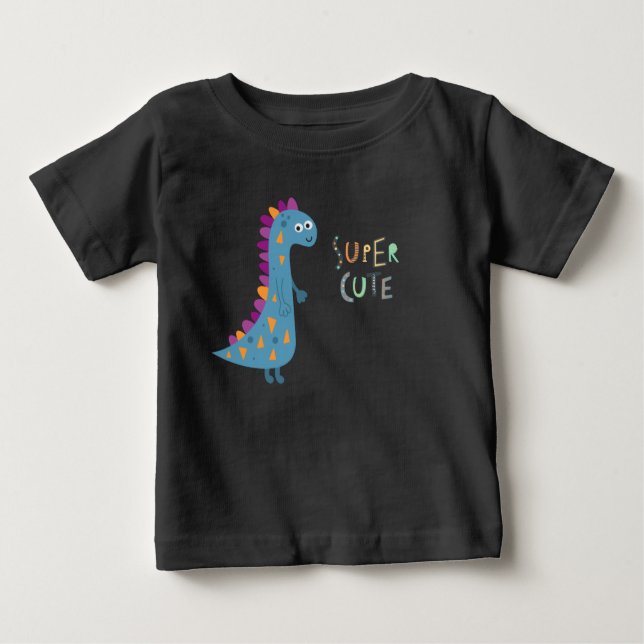 Süsse Dinosaur Baby T - Shirt (Vorderseite)