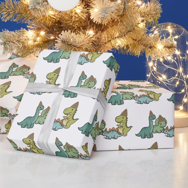 Süße Dinosaurier-Geschenkpapier Geschenkpapier (Feiertage)