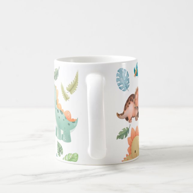 süße Dinosaurier Kinder Kaffeetasse (Henkel)