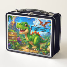 Süße Dinosaurier Kinder Lunchbox Bunter T Rex