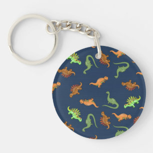 Süße Dinosaurier Muster Schlüsselanhänger