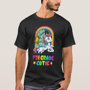 Süsse Dinosaurier Reiten Einhorn Zurück nach SC T-Shirt