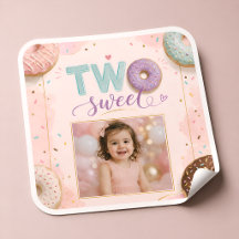 Süße Donut-Partygeschenk-Etiketten für Mädchen-Fei