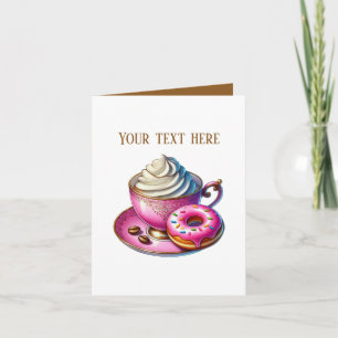 Süße Donut-Shop-Anpassung Karte