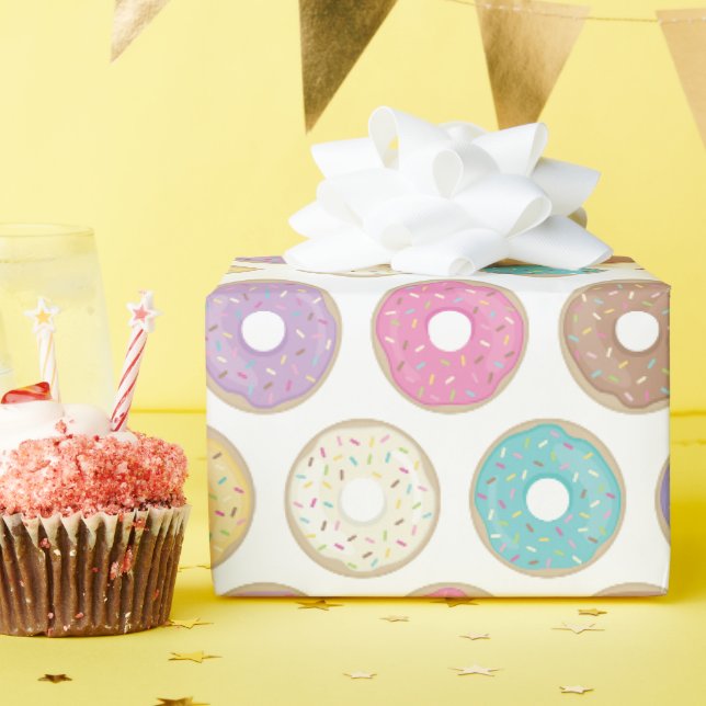Süße Donuts Geschenkpapier (Geburtstagsparty)