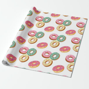 Süße Donuts-Serie Design 3 Geschenkpapier