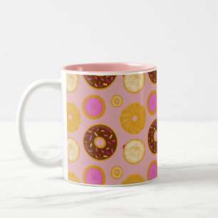 Süße Donuts-Tasse  Zweifarbige Tasse
