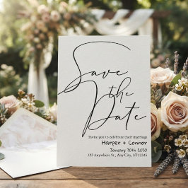 Süße Doodle-Hochzeit Save-the-Date-Einladung Einladung