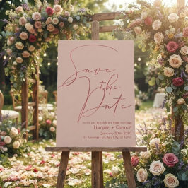 Süße Doodle-Hochzeit Save-the-Date-Einladung Einladung