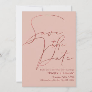Süße Doodle-Hochzeit Save-the-Date-Einladung Einladung