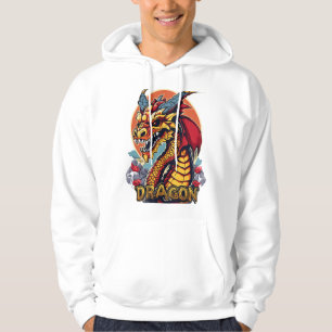 Süße Drachen-Schädel-Maskottchen-Hoodies Hoodie