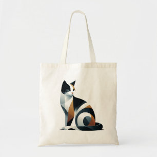 Süße dreifarbige Katzen-Wasserfarben-Tasche Tragetasche