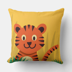 Süße Dschungel-Tiger-Wurfkissen Kissen