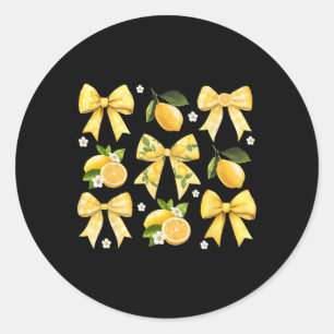 Süße Easy Peasy Schleife Lemon Squeezy Hallo Somme Runder Aufkleber