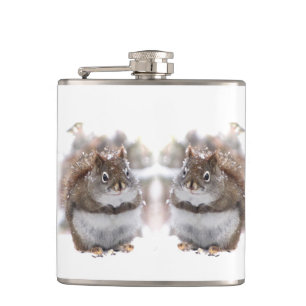 Süße Eichhörnchen Flachmann