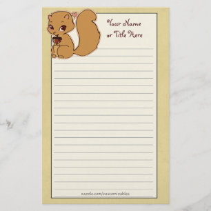 Süsse-Eichhörnchen stationär Briefpapier