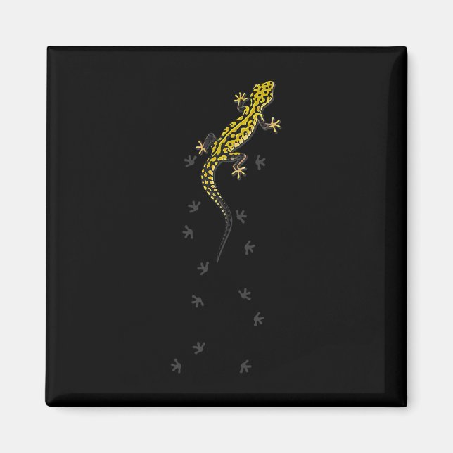 Süße Eidechsen-Reptilien-Leopard-Gecko-Geschenke F Magnet (Vorne)