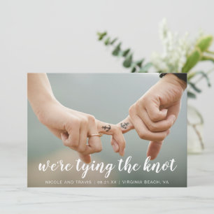 Süße einfache nautische Foto-Moderne Hochzeit Save The Date