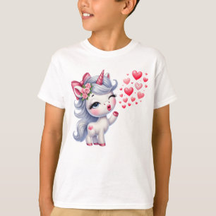 Süße Einhorn-Illustration T-Shirt