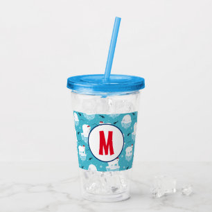 Süße Eisbären in Weihnachtsmannmützen Weihnachtsmu Acryltrinkbecher