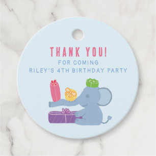 Süße Elefant Geschenke Party Favor Tags Geschenkanhänger