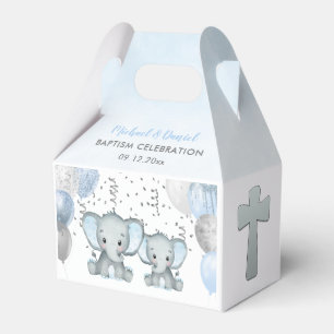 Süße Elefantenjungen Ballontaufe Geschenkbox Geschenkschachtel