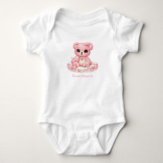 Süße Eleganz – Teddybär-Kollektion Baby Strampler