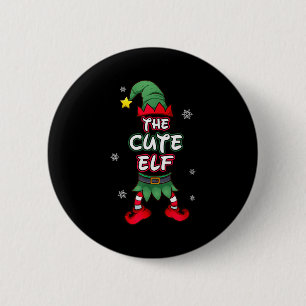Süße Elf Weihnachten Pyjama Pjs passende Familie G Button