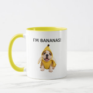 SÜSSE ENGLISCHE BULLDOGGE BANANEN-TASSE ICH BIN BA TASSE