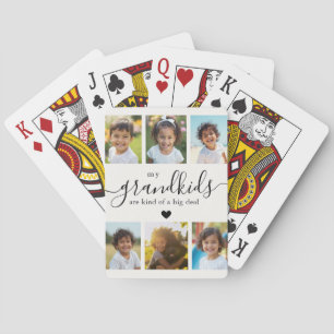 Süße Enkelkinder-Fotocollage für Oma Spielkarten