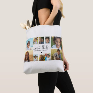 Süße Enkelkinder-Fotocollage für Oma Tasche