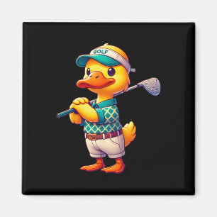 Süße Ente spielt Golf Golfer Golfen Männer Frauen Magnet