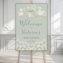 Süße Enten & Gänseblümchen Baby Shower