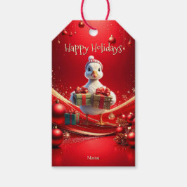 Süße-Enten-Weihnachts-Geschenkanhänger Geschenkanhänger
