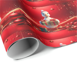 Süße-Enten-Weihnachts-Verpackungspapier Geschenkpapier