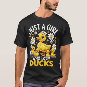 Süße Entenliebhaberin, nur ein Mädchen, das Enten T-Shirt