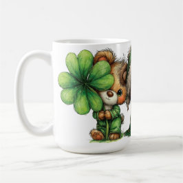 SÜSSE ENTZÜCKENDE IRLÄNDISCH ANGEZOGENE TEDDYBÄREN KAFFEETASSE
