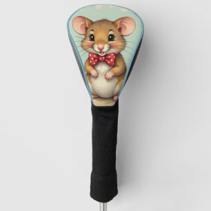 Süße entzückende kleine Maus mit Krawatte Golf Headcover