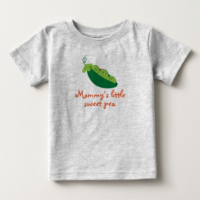 Süße Erbse Baby T-shirt (Vorderseite)