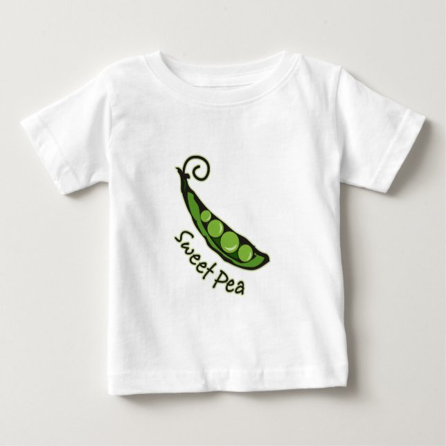 Süße Erbse Baby T-shirt (Vorderseite)