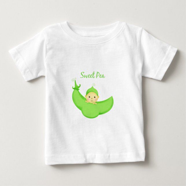 Süße Erbsen-Baby Baby T-shirt (Vorderseite)