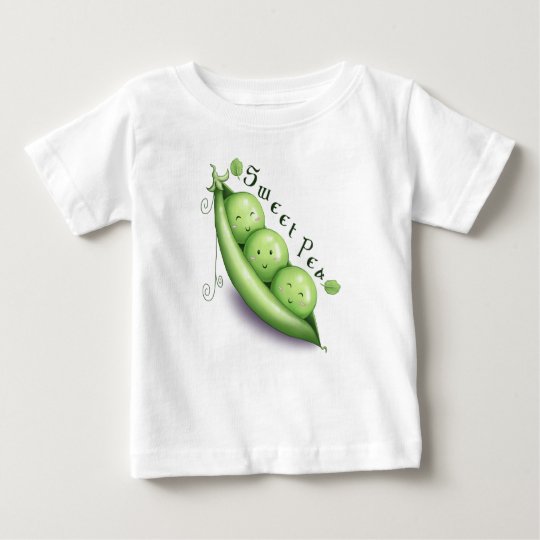 Süße Erbsen-Baby-T-Stück Baby T-shirt