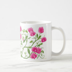 Süße Erbsen-Garten-Blumen-Tasse Kaffeetasse